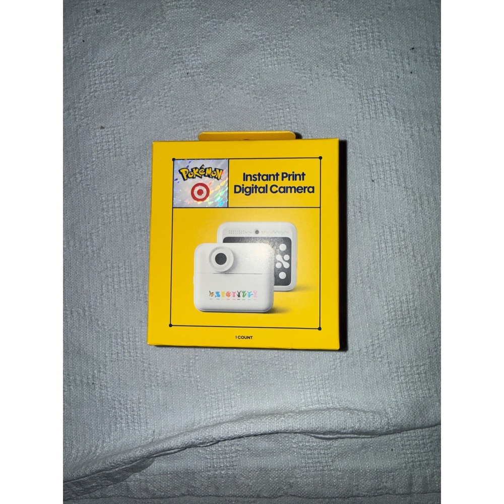 Pokemon Target Exclusive Instant Print Digital Camera White New 8GB Micro SD